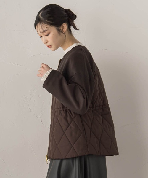 Droite lautreamont（ドロワットロートレアモン）の「ダンボール×キルティングジャケット（その他アウター・レディース・ブラウン/ベージュ/ブラック・M）」の16枚目の写真