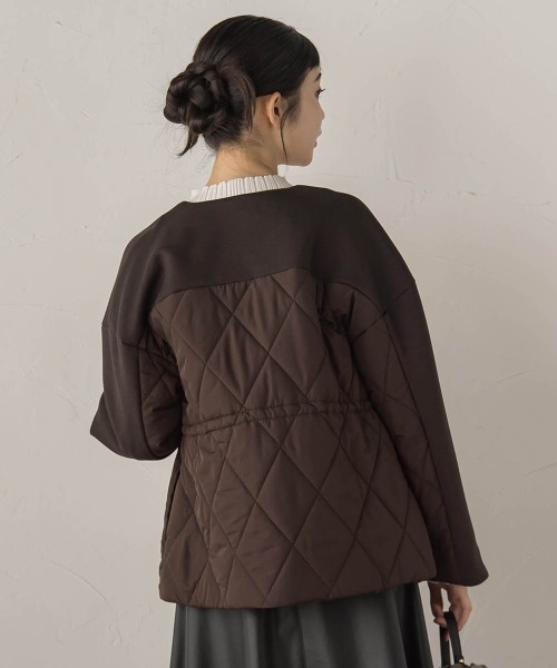 Droite lautreamont（ドロワットロートレアモン）の「ダンボール×キルティングジャケット（その他アウター・レディース・ブラウン/ベージュ/ブラック・M）」の17枚目の写真