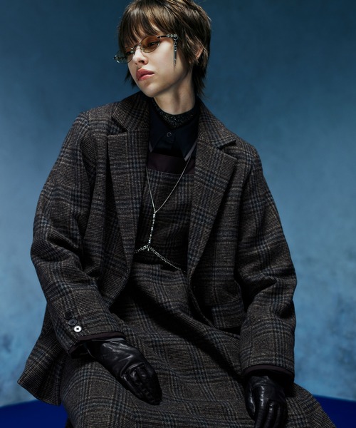 ウールライクレイヤーミドルジャケット(HARE)（テーラードジャケット