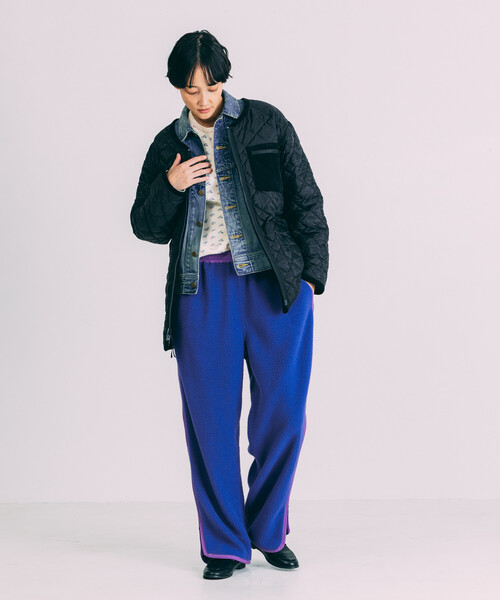 Freada(フリーダ)の「Freada/フリーダ サイドファスナー フリース パンツ(その他パンツ・レディース・ブルー/ブラック・ONE SIZE)」の22枚目の写真