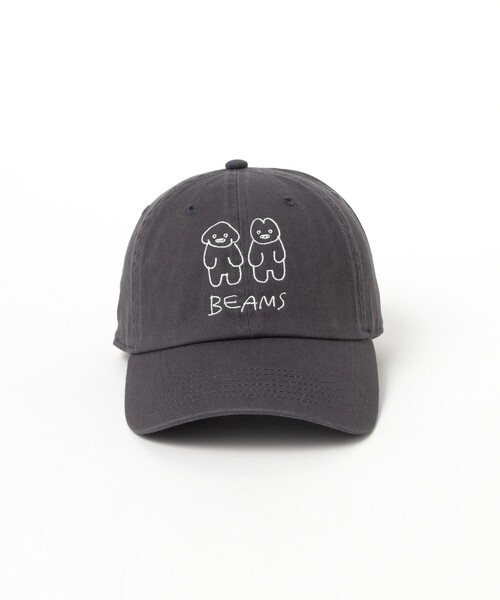 TOKYO CULTUART by BEAMS（トウキョウカルチャートバイビームス）の「matsui / Dogs Cap（キャップ・レディース・チャコールグレー/ベージュ・ONE SIZE）」の3枚目の写真