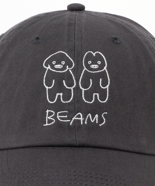TOKYO CULTUART by BEAMS（トウキョウカルチャートバイビームス）の「matsui / Dogs Cap（キャップ・レディース・チャコールグレー/ベージュ・ONE SIZE）」の5枚目の写真