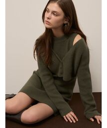 SNIDEL | ラクーン畦ノースリミニワンピース(ワンピース)