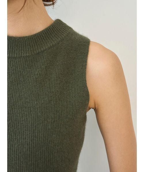 SNIDEL（スナイデル）の「ラクーン畦ノースリミニワンピース（ワンピース・レディース・ピンク/チャコールグレー/カーキ・F）」の22枚目の写真