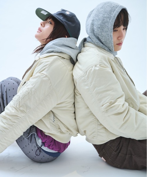 COMMON GULL PRODUCTS. MA-1 Sサイズ アイボリー common gull products.（コモンガルプロダクツ）の「影のMA1（MA-1