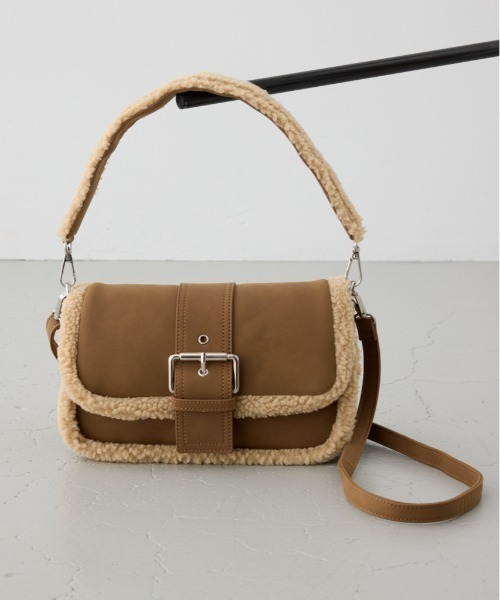 セール】【WEB限定】フェイクムートンショルダーバッグ（ショルダー