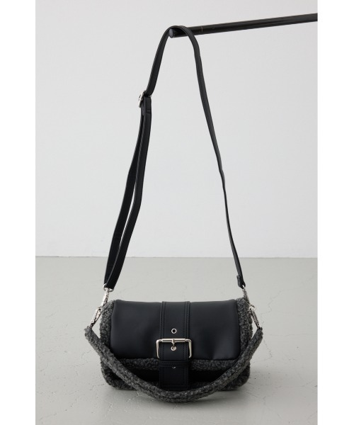 AZUL by moussy（アズールバイマウジー）の「【WEB限定】フェイクムートンショルダーバッグ（ショルダーバッグ・レディース・ブラック/ブラウン・FREE）」の6枚目の写真