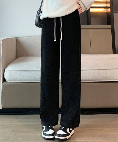 2ly2(トゥーリートゥー)の「コーデュロイ風ワイドパンツ(その他パンツ・レディース・ブラック/グレー/オレンジ・FREE)」の1枚目の写真