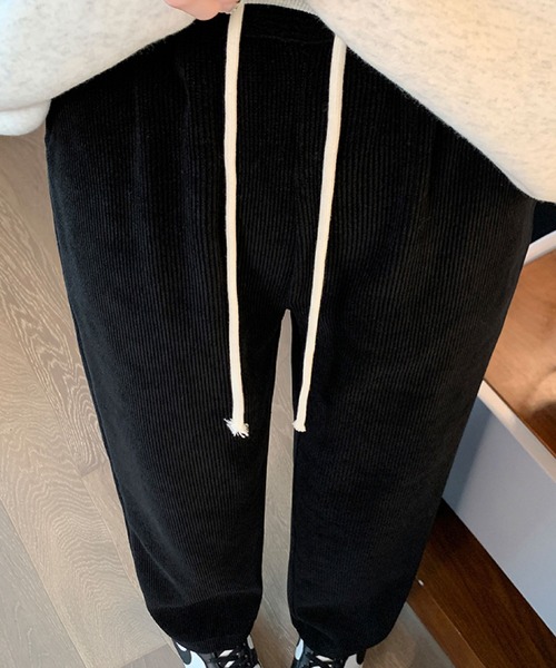 2ly2(トゥーリートゥー)の「コーデュロイ風ワイドパンツ(その他パンツ・レディース・ブラック/グレー/オレンジ・FREE)」の7枚目の写真