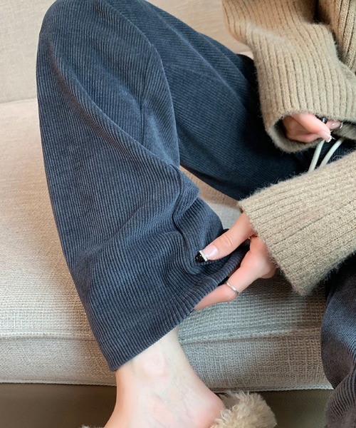 2ly2(トゥーリートゥー)の「コーデュロイ風ワイドパンツ(その他パンツ・レディース・ブラック/グレー/オレンジ・FREE)」の19枚目の写真