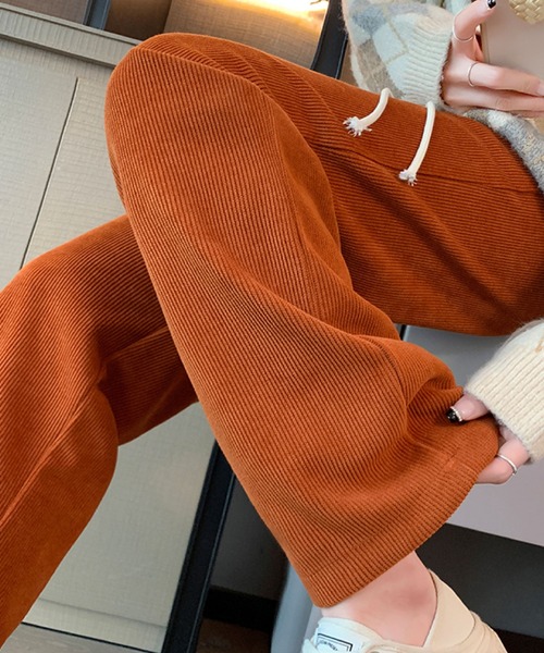 2ly2(トゥーリートゥー)の「コーデュロイ風ワイドパンツ(その他パンツ・レディース・ブラック/グレー/オレンジ・FREE)」の10枚目の写真