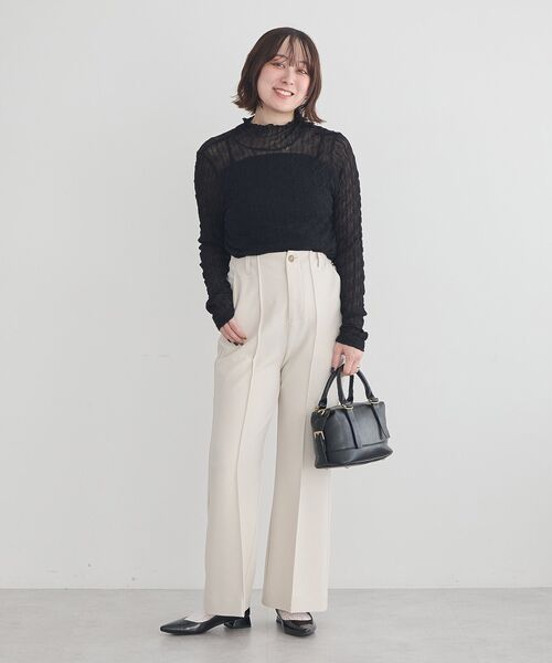 earth music&ecology（アースミュージックアンドエコロジー）の「ヴィンテージライクボストンバッグ（ハンドバッグ・レディース・ライトブラウン/ブラック・FREE）」の7枚目の写真