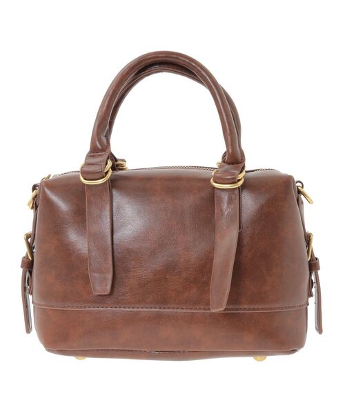 earth music&ecology（アースミュージックアンドエコロジー）の「ヴィンテージライクボストンバッグ（ハンドバッグ・レディース・ライトブラウン/ブラック・FREE）」の9枚目の写真