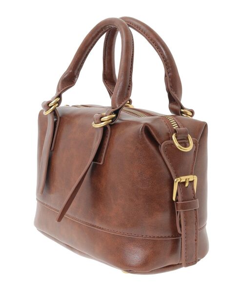 earth music&ecology（アースミュージックアンドエコロジー）の「ヴィンテージライクボストンバッグ（ハンドバッグ・レディース・ライトブラウン/ブラック・FREE）」の10枚目の写真