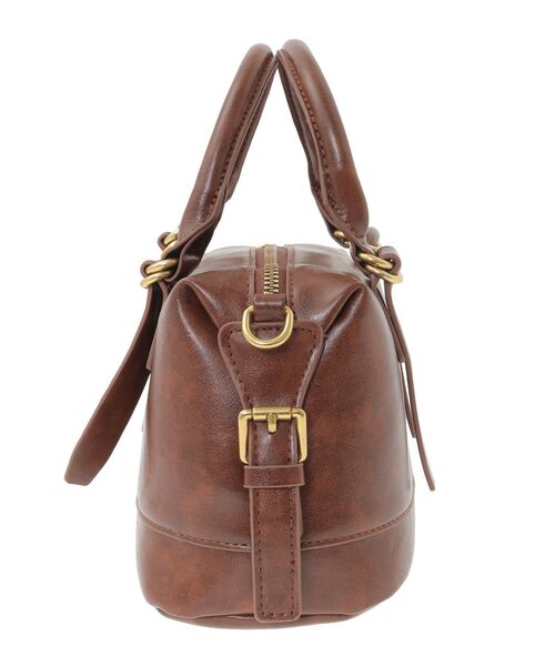 earth music&ecology（アースミュージックアンドエコロジー）の「ヴィンテージライクボストンバッグ（ハンドバッグ・レディース・ライトブラウン/ブラック・FREE）」の11枚目の写真