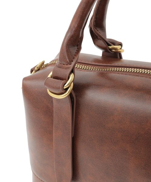 earth music&ecology（アースミュージックアンドエコロジー）の「ヴィンテージライクボストンバッグ（ハンドバッグ・レディース・ライトブラウン/ブラック・FREE）」の15枚目の写真