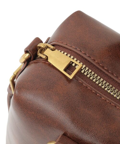 earth music&ecology（アースミュージックアンドエコロジー）の「ヴィンテージライクボストンバッグ（ハンドバッグ・レディース・ライトブラウン/ブラック・FREE）」の16枚目の写真