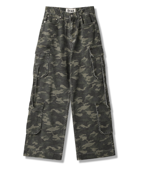 AVANDRESS（アバンドレス ）の「Ribbon Wide Cargo Pants BLUE（デニムパンツ・メンズ・ブルー・SMALL/MEDIUM/LARGE）」の6枚目の写真
