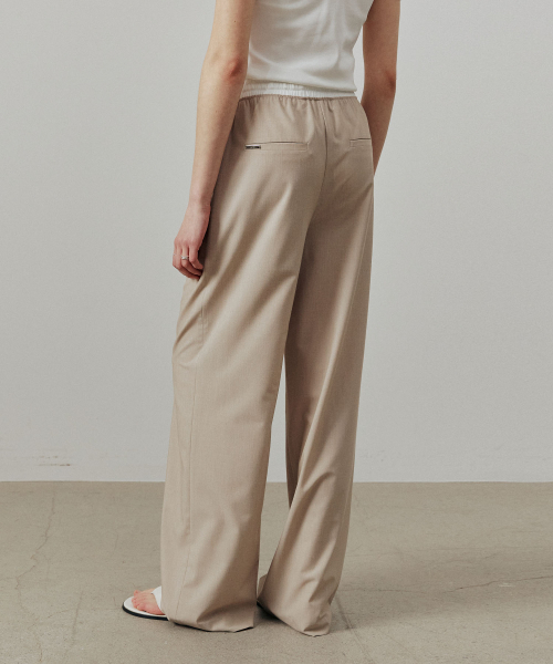 ARTID(アルティーダ)の「配色ポイントストリングワイドパンツ_BEIGE(デニムパンツ・レディース・ベージュ・MEDIUM/SMALL)」の2枚目の写真