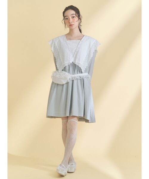 merry jenny(メリージェニー)の「cotton lace ウエストポーチ(ボディバッグ/ウエストポーチ・レディース・オフホワイト・FREE)」の2枚目の写真