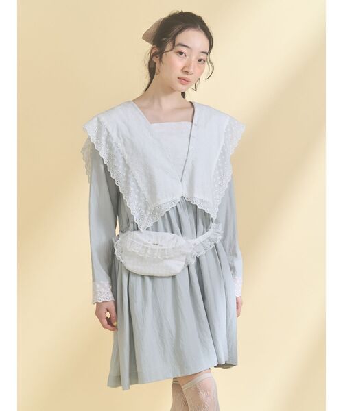 merry jenny(メリージェニー)の「cotton lace ウエストポーチ(ボディバッグ/ウエストポーチ・レディース・オフホワイト・FREE)」の3枚目の写真