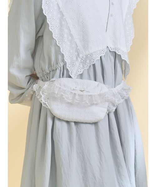 merry jenny(メリージェニー)の「cotton lace ウエストポーチ(ボディバッグ/ウエストポーチ・レディース・オフホワイト・FREE)」の4枚目の写真