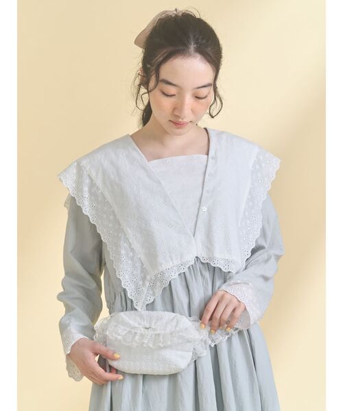 merry jenny(メリージェニー)の「cotton lace ウエストポーチ(ボディバッグ/ウエストポーチ・レディース・オフホワイト・FREE)」の5枚目の写真