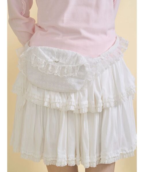 merry jenny(メリージェニー)の「cotton lace ウエストポーチ(ボディバッグ/ウエストポーチ・レディース・オフホワイト・FREE)」の9枚目の写真