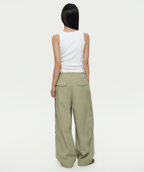 MUSINSA STANDARD WOMAN（ムシンサスタンダードウーマン）の「ウィメンズパラシュートパンツ[セージ]（スウェットパンツ・レディース・その他・30/24/26/28/22）」の13枚目の写真