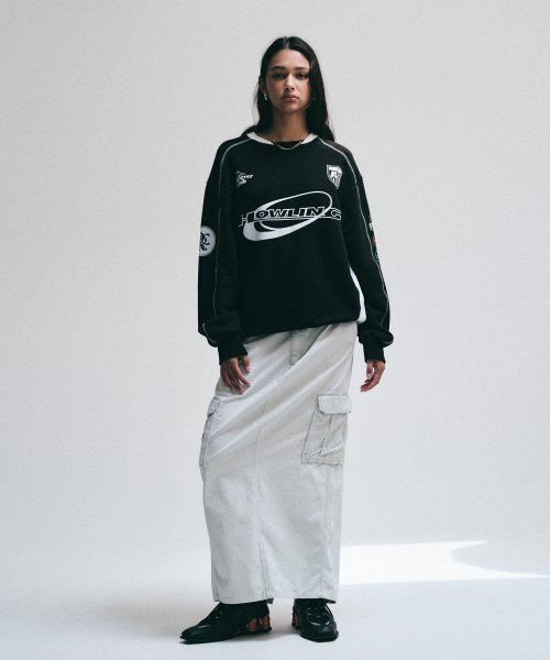 Retriever Club（レトリーバークラブ）の「HOWLING SOCCER CREWNECK [BLACK]（スウェット・レディース・その他・X-LARGE/MEDIUM/LARGE）」の3枚目の写真