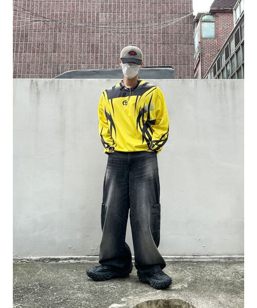 NOMANUAL(NOMANUAL)の「MOTOCROSS JERSEY - YELLOW(Tシャツ/カットソー・レディース・その他・LARGE)」の11枚目の写真
