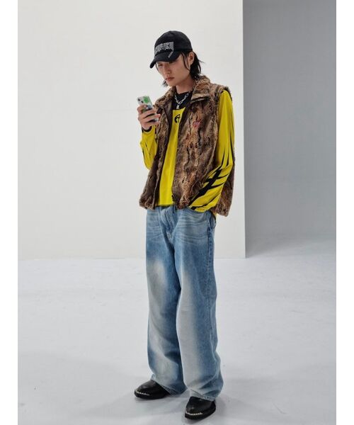 NOMANUAL(NOMANUAL)の「MOTOCROSS JERSEY - YELLOW(Tシャツ/カットソー・レディース・その他・LARGE)」の13枚目の写真