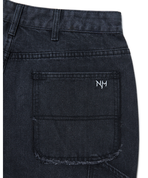 NOMANUAL(NOMANUAL)の「RAW EDGE DOUBLE KNEE PANTS - WASHED BLACK(デニムパンツ・レディース・その他・X-SMALL/SMALL/MEDIUM/LARGE)」の6枚目の写真