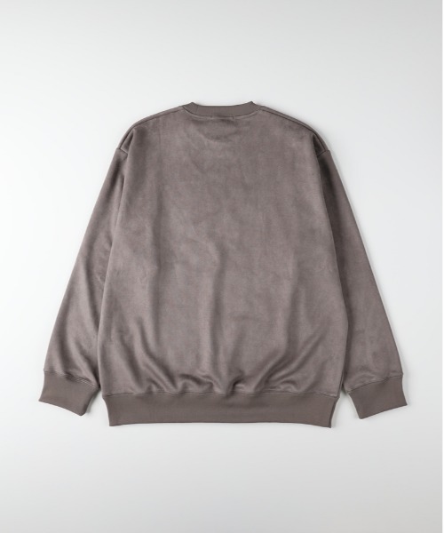 BACK NUMBER】フェイクスエード トレーナー (ソフトタッチ/微光沢/上品