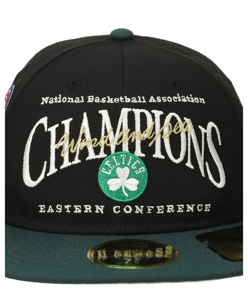 NBA(エヌビーエー)の「NBA × NEWERA × WDS BOSTON CELTICS Retro Crown 9 fifty Cap(キャップ・メンズ・ブラック・L/XL)」の3枚目の写真