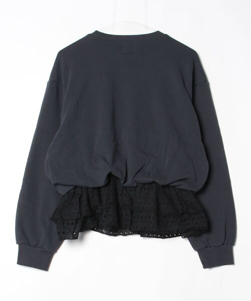 ROSE BUD（ローズバッド）の「LACE HEM SWEATSHIRT（スウェット・レディース・グレー/ネイビー・ONE SIZE）」の18枚目の写真