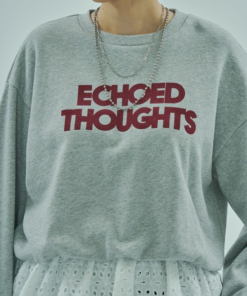 ROSE BUD（ローズバッド）の「LACE HEM SWEATSHIRT（スウェット・レディース・グレー/ネイビー・ONE SIZE）」の9枚目の写真