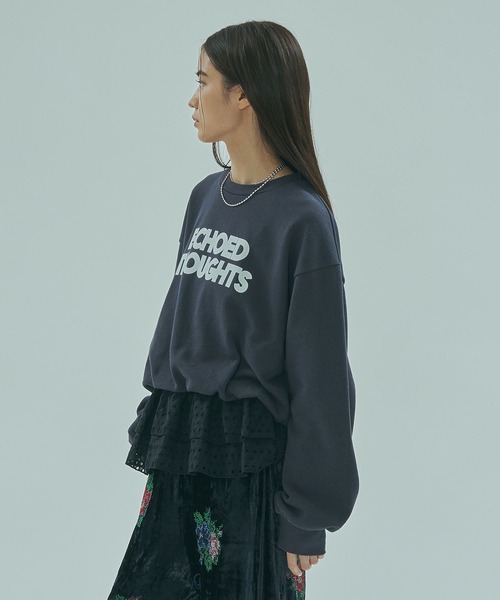 ROSE BUD（ローズバッド）の「LACE HEM SWEATSHIRT（スウェット・レディース・グレー/ネイビー・ONE SIZE）」の11枚目の写真