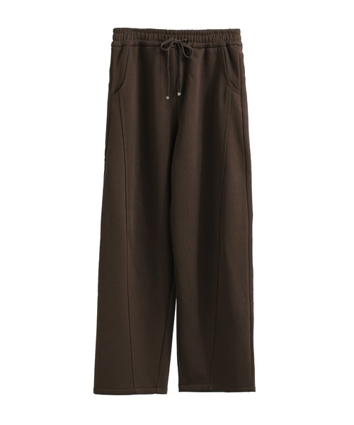 Fashion Letter(ファッションレター)の「裏毛フリース ボンディング イージーパンツ(スウェットパンツ・レディース・アイボリー/ブラック/杢グレー/オートミール/ブラウン・M)」の17枚目の写真