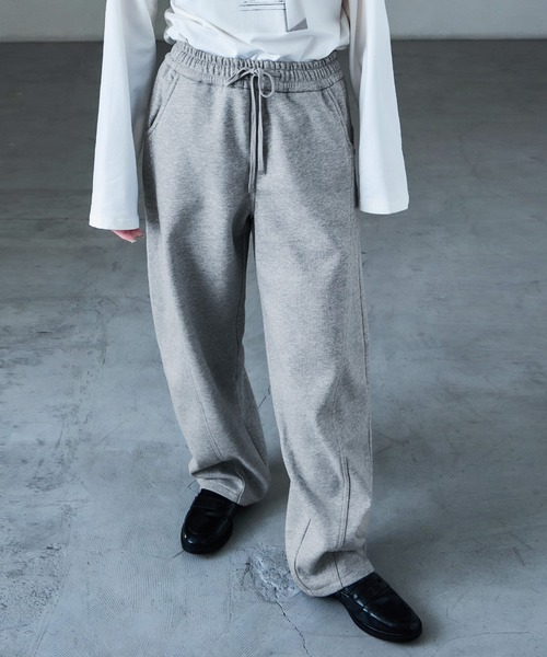 Fashion Letter(ファッションレター)の「裏毛フリース ボンディング イージーパンツ(スウェットパンツ・レディース・アイボリー/ブラック/杢グレー/オートミール/ブラウン・M)」の19枚目の写真