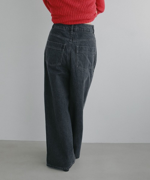 N WITH.(エヌウィズ)の「ラップデニムパンツ(デニムパンツ・レディース・ブラック/ブルー・X-SMALL/SMALL/MEDIUM)」の7枚目の写真