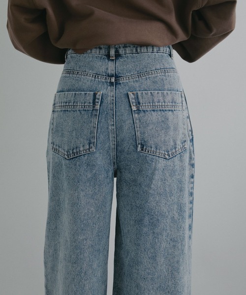 N WITH.(エヌウィズ)の「ラップデニムパンツ(デニムパンツ・レディース・ブラック/ブルー・X-SMALL/SMALL/MEDIUM)」の11枚目の写真