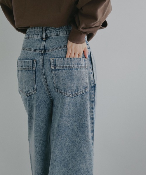 N WITH.(エヌウィズ)の「ラップデニムパンツ(デニムパンツ・レディース・ブラック/ブルー・X-SMALL/SMALL/MEDIUM)」の13枚目の写真