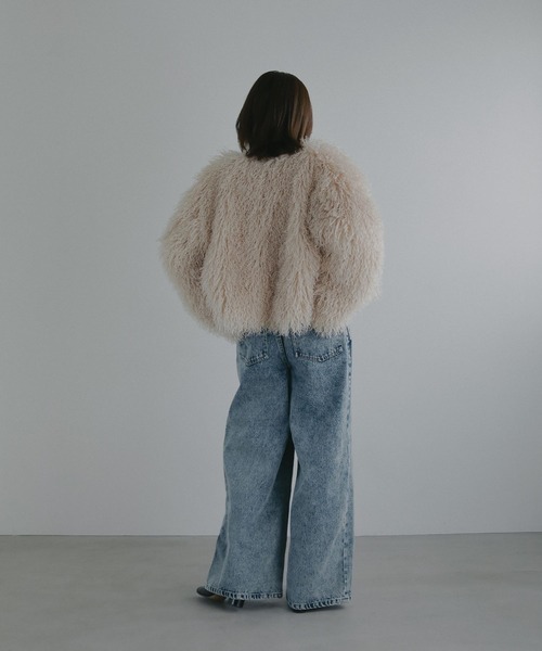 N WITH.(エヌウィズ)の「ラップデニムパンツ(デニムパンツ・レディース・ブラック/ブルー・X-SMALL/SMALL/MEDIUM)」の16枚目の写真