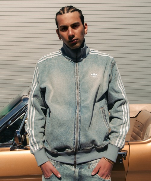 adidas（アディダス）の「adidas DENIM FIREBIRD TRACK TOP ATMOS / アディダス デニム ファイヤー バード トラックトップ アトモス【SP】（デニムジャケット・メンズ・ライトインディゴブルー・XXL/XL/L/M/S/XS/3XL）」の14枚目の写真