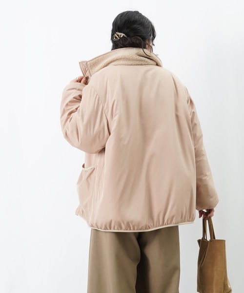 LUCA/LADY LUCK LUCA（ルカ/レディラックルカ）の「LC/LLL 中綿ボアリバーシブルブルゾン（ブルゾン・レディース・チャコールグレー/ブラック/ベージュ・FREE）」の12枚目の写真