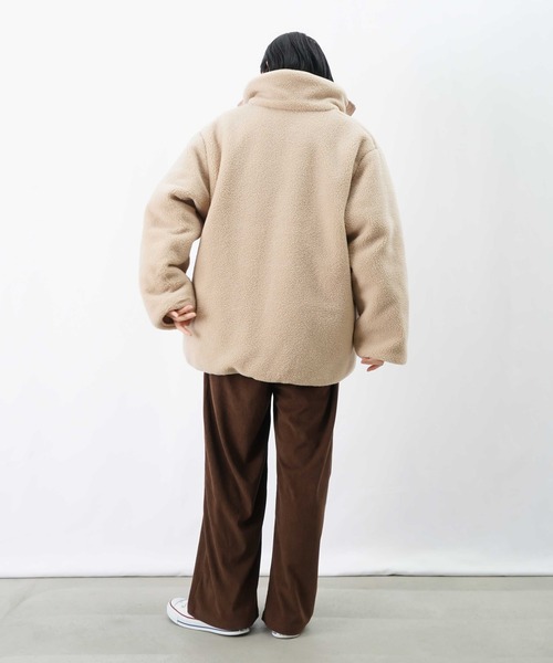 LUCA/LADY LUCK LUCA（ルカ/レディラックルカ）の「LC/LLL 中綿ボアリバーシブルブルゾン（ブルゾン・レディース・チャコールグレー/ブラック/ベージュ・FREE）」の6枚目の写真