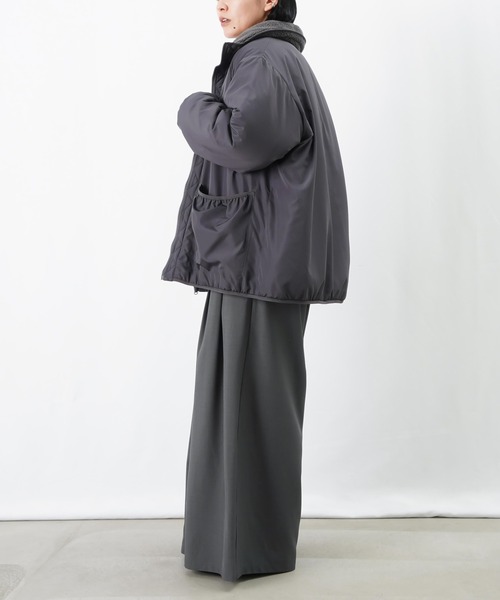 LUCA/LADY LUCK LUCA（ルカ/レディラックルカ）の「LC/LLL 中綿ボアリバーシブルブルゾン（ブルゾン・レディース・チャコールグレー/ブラック/ベージュ・FREE）」の21枚目の写真