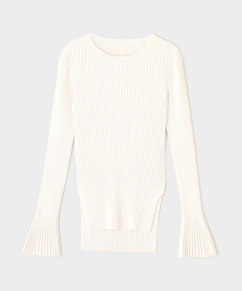 ◇ワイドリブロングスリーブニット（ニット/セーター）｜LE PHIL
