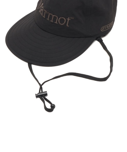 MARMOT(マーモット)の「Marmot x atmos Long Bill Cap / マーモット x アトモス ロング ビル キャップ 【SP】(キャップ・メンズ・ブラック/ベージュ・ONE SIZE)」の3枚目の写真